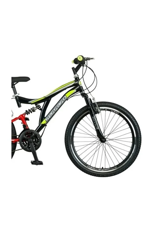 Serraro 26 Sarı Double Jant Bisiklet Çift Amortisörlü